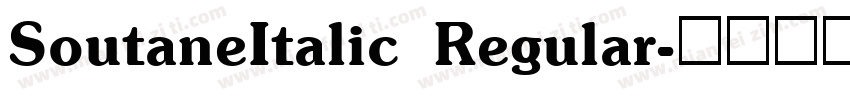 SoutaneItalic Regular字体转换